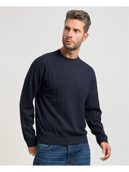 Armani Exchange men's sweater with wave pattern ARMANI EXCHANGE | XM000878-AF11982UB101